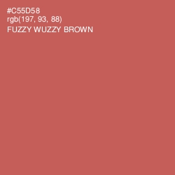 #C55D58 - Fuzzy Wuzzy Brown Color Image